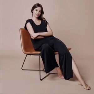 Elizabeth & Clarke | All Hours The Gemma Vegan Silk Wide Leg Crop Pant, Size. XS